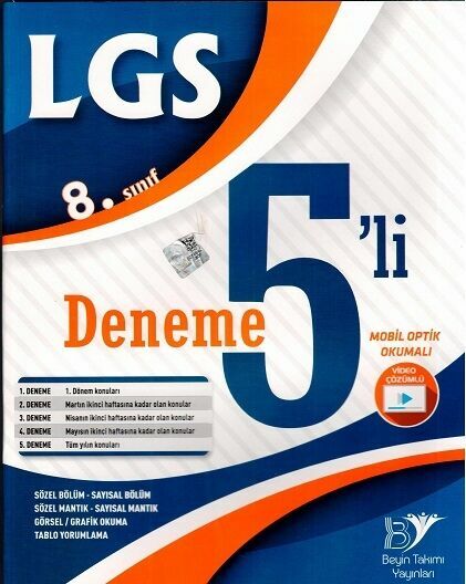 Beyin Takımı Yayınları Lgs Deneme 5'li - 2021