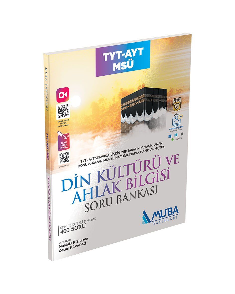 Muba Yayınları TYT-AYT-MSÜ Din Kültürü ve Ahlak Bilgisi Soru Bankası