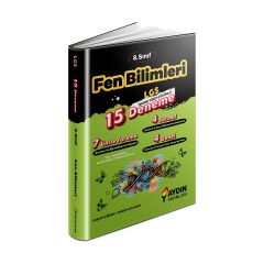 Aydın Yayınları LGS 8. Sınıf Fen Bilimleri 15 Deneme