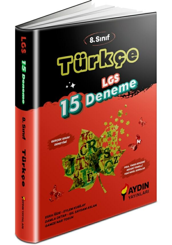 Aydın Yayınları LGS 8. Sınıf Türkçe 15 Deneme
