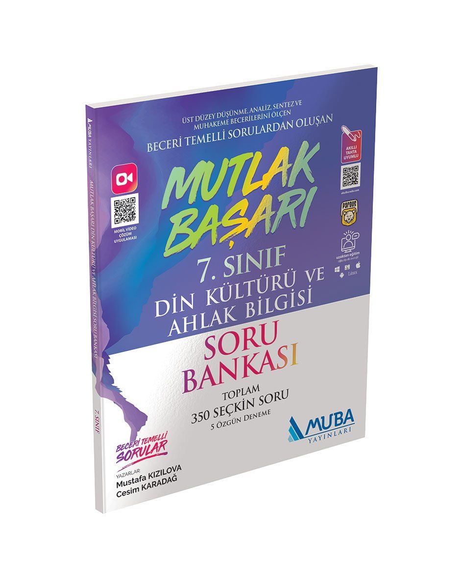 Muba Yayınları Mutlak Başarı 7. Sınıf Din Kült. ve Ahl. Bil. Soru Bankası