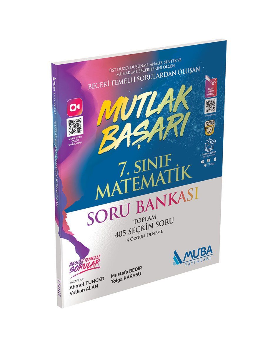 Muba Yayınları Mutlak Başarı 7. Sınıf Matematik Soru Bankası