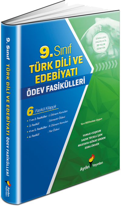 Aydın Yayınları Türk Dili ve Edebiyatı Ödev Fasikülleri 9