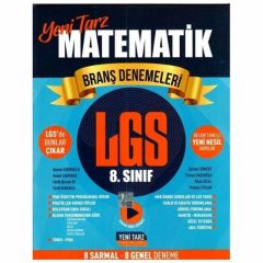 Yeni Tarz Yayınları 8.Sınıf Yeni Tarz Deneme Matematik - 2022