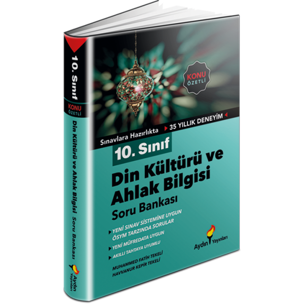 Aydın Yayınları 10. Sınıf Din Kültürü ve Ahlak Bilgisi Konu Özetli Soru Bankası