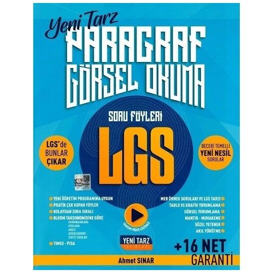 Yeni Tarz Yayınları 8.Sınıf Yeni Tarz S.B Paragraf - 2022