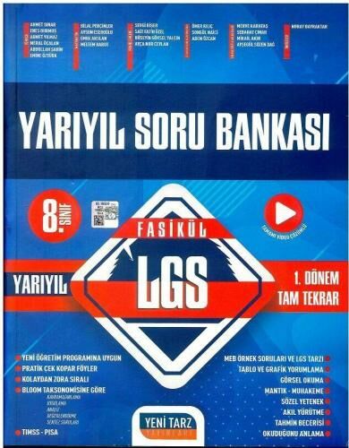 Yeni Tarz Yayınları 8.Sınıf Yeni Tarz Yarı Yıl S.B - 2022