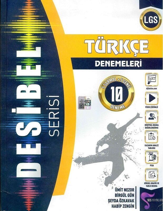 Ses Yayınları 8.Sınıf Desibel Deneme Türkçe - 2022