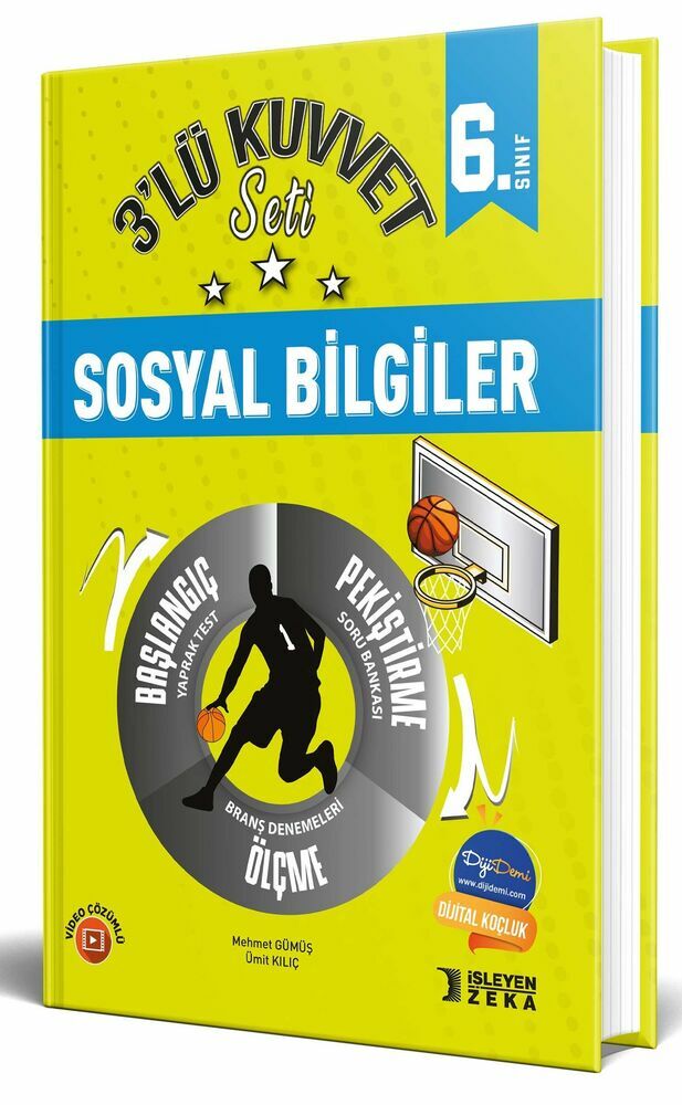 İşleyen Zeka Yayınları 6. Sınıf 3'lü Kuvvet Seti Sosyal Bilgiler - 2023