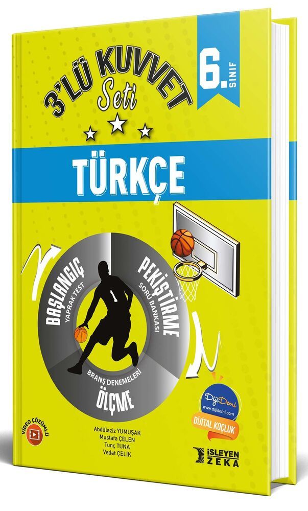 İşleyen Zeka Yayınları 6. Sınıf 3'lü Kuvvet Seti Türkçe - 2023