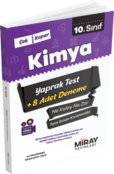 Miray Yayınları 10. Sınıf Kimya Yaprak Testler