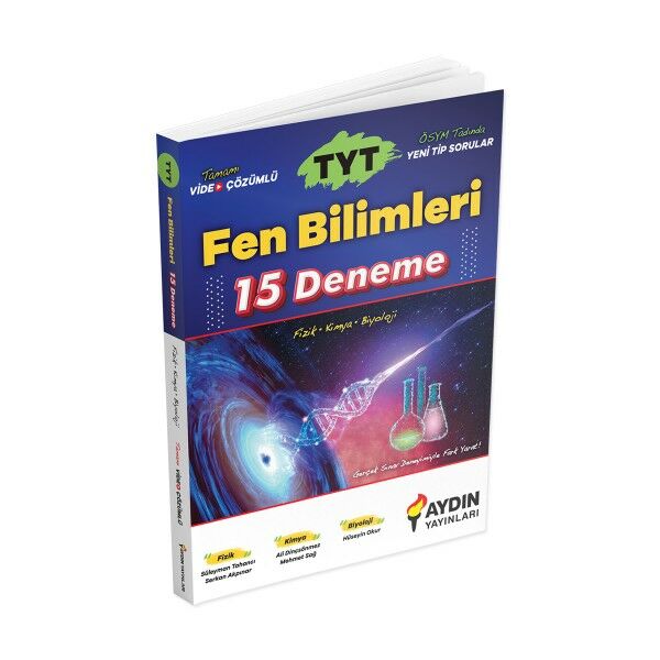 Aydın Yayınları TYT Fen Bilimleri 15 Deneme