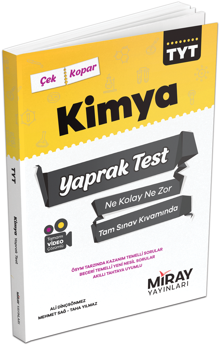 Miray Yayınları Üniversiteye Hazırlık TYT Kimya Yaprak Testler