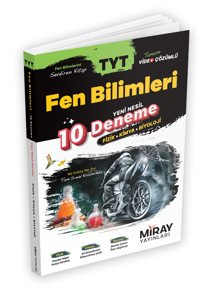 Miray Yayınları TYT Fen Bilimleri 10 Deneme