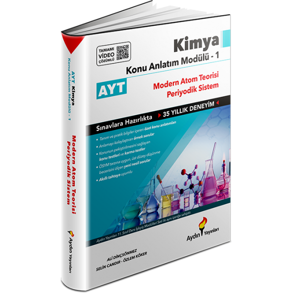 Aydın Yayınları AYT Kimya Konu Anlatım Modülü 1 (Atom Teorisi-Periyodik Sistem)