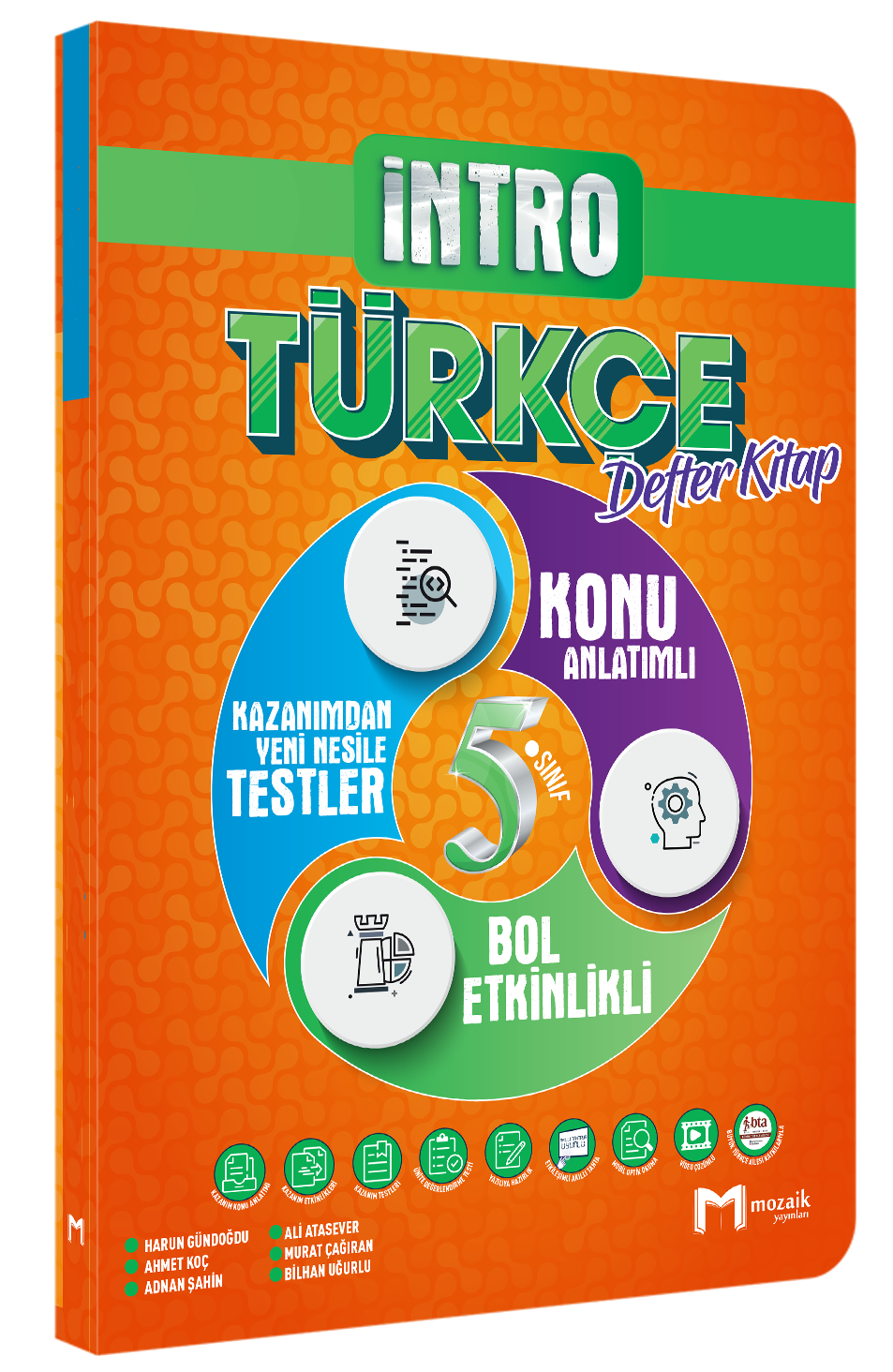 Mozaik Yayınları 5. Sınıf Mozaik İntro Defter Türkçe - 2022-23