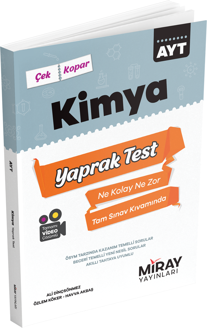 Miray Yayınları Üniversiteye Hazırlık AYT Kimya Yaprak Testler