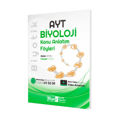 Biyotik Yayınları YKS AYT Biyoloji Konu Anlatım Föyü - 2023
