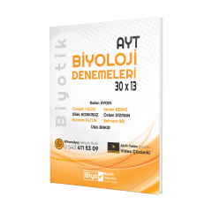 Biyotik Yayınları YKS AYT Deneme Biyoloji (30*13) - 2022-23