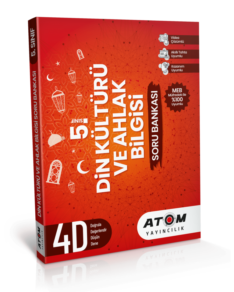 Atom Yayıncılık  5. Sınıf Din Kültürü ve Ah.Bil. 4D Soru Bankası