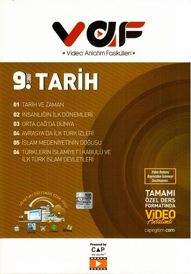 Vaf Yayınları 9.Sınıf Fasikül Tarih - 2022