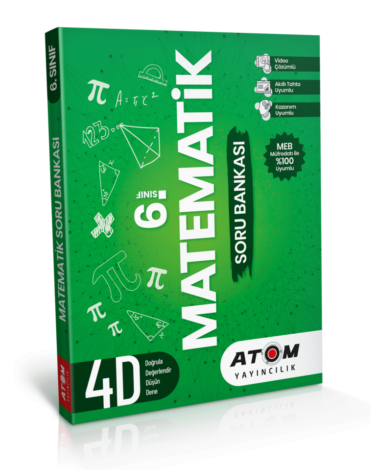 Atom Yayıncılık 6. Sınıf Matematik 4D Soru Bankası