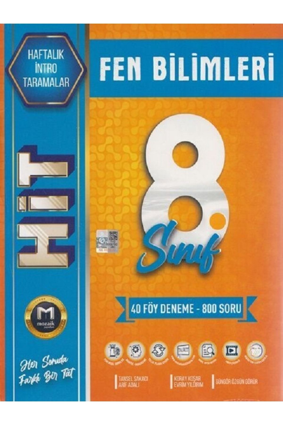 Mozaik Yayınları 8. Sınıf Mozaik Hit 40'lı Deneme Fen Bilm. - 2023