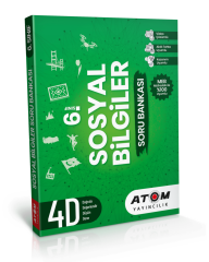 Atom Yayıncılık  6. Sınıf Sosyal Bilgiler 4D Soru Bankası