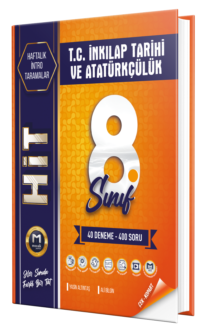 Mozaik Yayınları 8. Sınıf Mozaik Hit 40'lı Deneme İnkılap - 2023