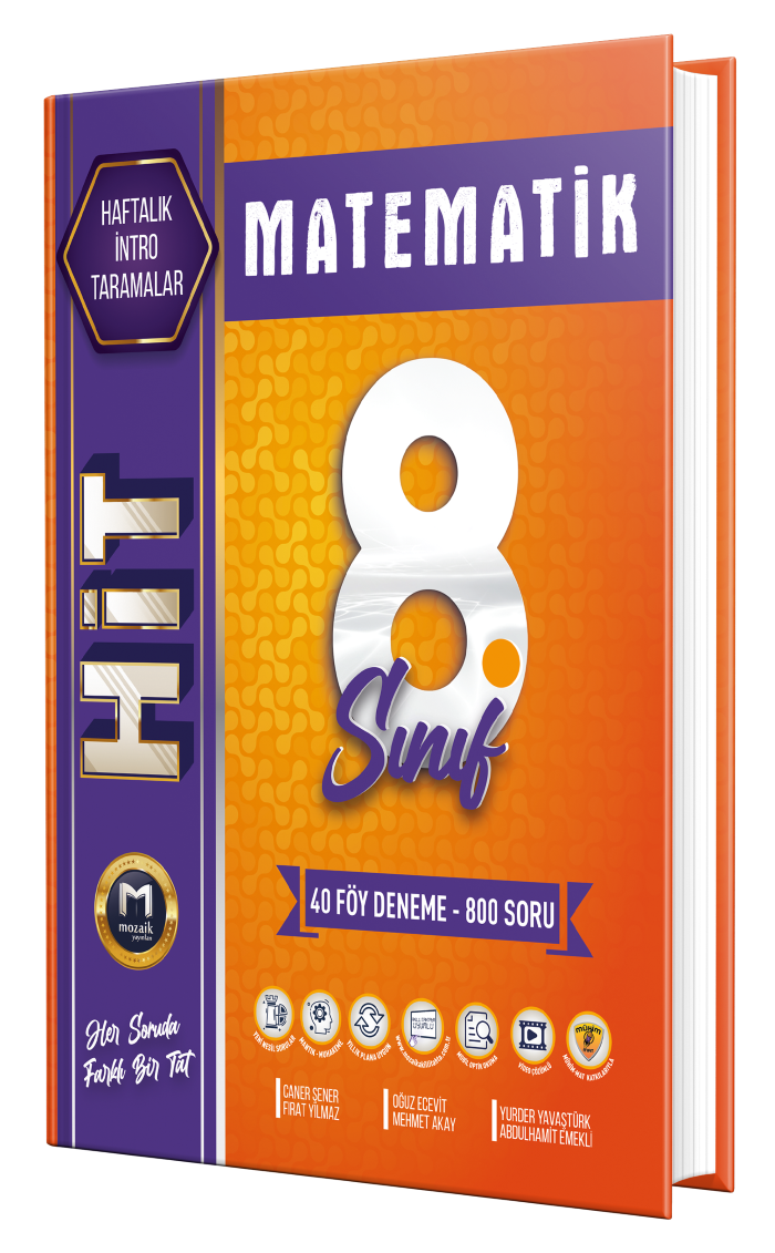 Mozaik Yayınları 8. Sınıf Mozaik Hit 40'lı Deneme Matematik - 2023