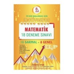 Omage Yayınları 8. Sınıf Motivasyon Matematik 18 Deneme Sınavı (10 Sarmal + 8 Genel)