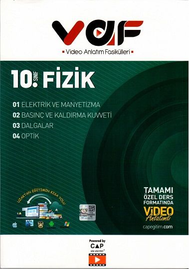 Vaf Yayınları 10.Sınıf Fasikül Fizik - 2022