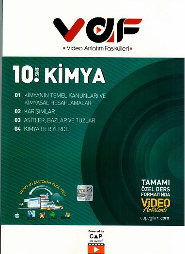 Vaf Yayınları 10.Sınıf Fasikül Kimya - 2022