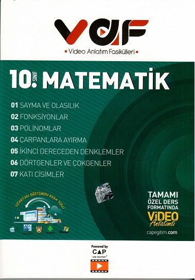Vaf Yayınları 10.Sınıf Fasikül Matematik - 2022-23