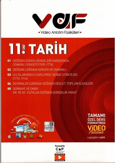 Vaf Yayınları 11.Sınıf Fasikül Tarih - 2021