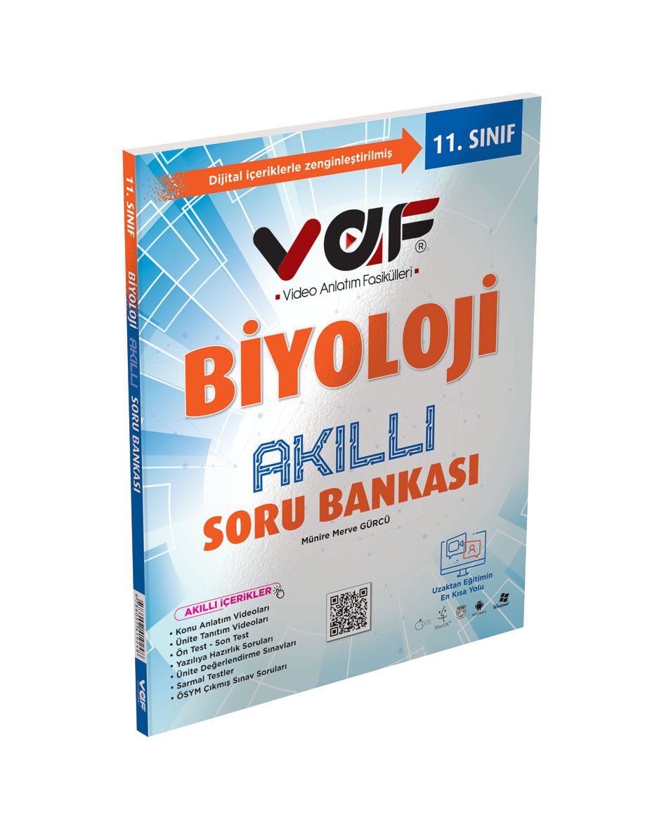 Vaf Yayınları 11.Sınıf Soru Bankası Biyoloji - 2022