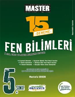 Okyanus Yayıncılık 5. Sınıf Master 15 Fen Bilimleri Denemesi