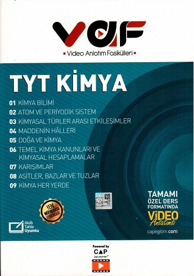 Vaf Yayınları TYT Fasikül Kimya - 2022-23