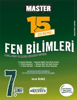 Okyanus Yayıncılık 7. Sınıf Master 15 Fen Bilimleri Denemesi