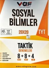 Vaf Yayınları TYT Taktik Deneme 20X20 Sosyal Bilimler - 2022