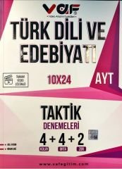 Vaf Yayınları YKS AYT Taktik Deneme 10X24 T.D. Edebiyatı - 2022