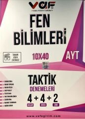 Vaf Yayınları YKS AYT Taktik Deneme 10X40 Fen Bilimleri - 2022
