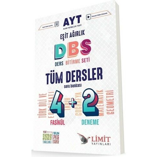 Limit Yayınları AYT Tüm Dersler 4+2 Soru Bankası (Eşit Ağırlık)