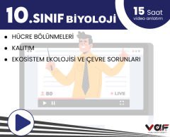 Vaf Yayınları 10.Sınıf Aktivasyon Kartı Biyoloji - 2022