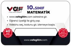 Vaf Yayınları 10.Sınıf Aktivasyon Kartı Matematik - 2022