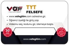 Vaf Yayınları TYT Aktivasyon Kartı Felsefe - 2022