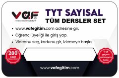 Vaf Yayınları TYT Aktivasyon Kartı Seti Sayısal - 2022