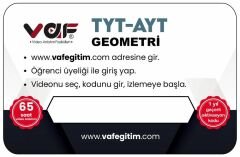 Vaf Yayınları TYT AYT Aktivasyon Kartı Geometri - 2022