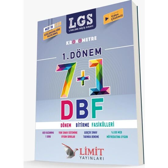 Limit Yayınları LGS 1.Dönem 7+1 Dönem Bitirme Fasikülleri