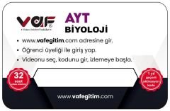 Vaf Yayınları YKS AYT Aktivasyon Kartı Biyoloji - 2022